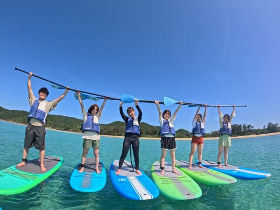 奄美大島〈お得なセットプラン〉SUP+クリアカヤック＋シュノーケリング180分】奄美大島を満喫！ドローン撮影無料！by 奄美シーランド
