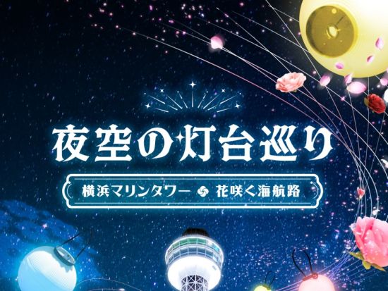 【期間限定】横浜マリンタワー 夜空の灯台巡り「花咲く海航路」入場チケット＜5/7(木)～6/29(月)／1日3回／現地集合・解散＞