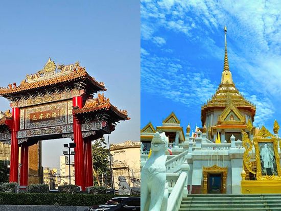 中華街門＆ワットトライミット寺院
