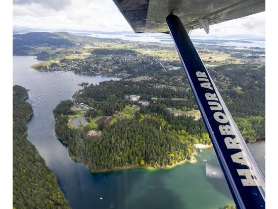 ビクトリア水上飛行フライト体験　サーニッチ入り江や海岸線の空中ビューを満喫＜35分＞