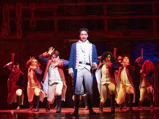 HAMILTON. Alex Sawyer (Alexander Hamilton). Photo Danny Kaan