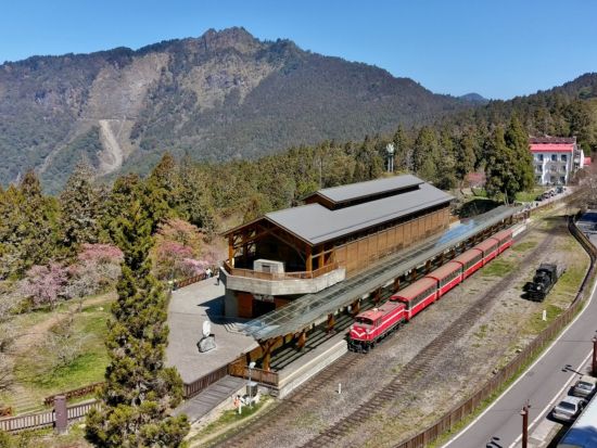 阿里山森林鉄道本線チケット　事前予約サービス　奮起湖ドーナツor日出餅の特典付き＜往路または復路＞