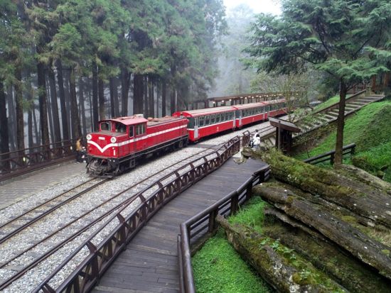 阿里山森林鉄道本線チケット　事前予約サービス　奮起湖ドーナツor日出餅の特典付き＜往路または復路＞