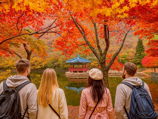 【10月28日～11月27日限定】内蔵山国立公園送迎ツアー　ソウルから行ける紅葉スポット＜1日／1名参加OK／選べる出発地／英語ガイド／ソウル発＞の写真2