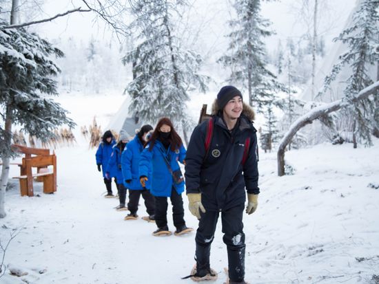 Snowshoeing