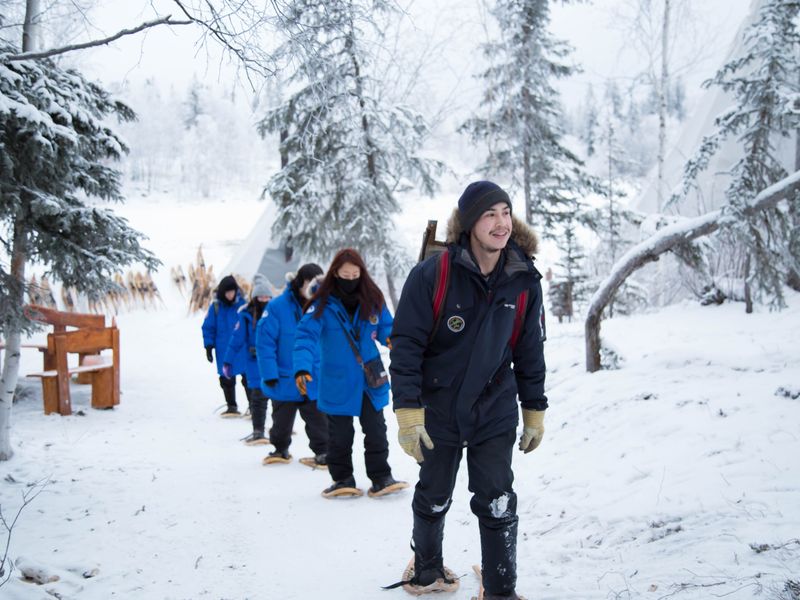 Snowshoeing