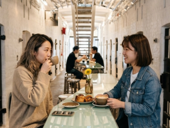 香港セントラルウォーキングツアー　大館＆ウォールアート＆文武廟＆アンティークロードなど　カフェでのコーヒー付き＜日本語ガイド＞