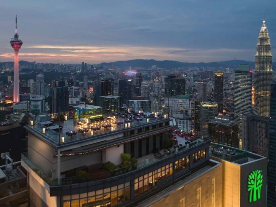 「ヴァーティゴ（Vertigo）」事前予約サービス　バンヤンツリー59階のルーフトップバーでツインタワーの夜景とともにお好みのドリンクを堪能 ＜座席手配のみ＞