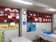 teacher's and students' beautiful products on the wall 