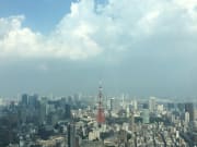 在52樓看東京鐵塔的景色