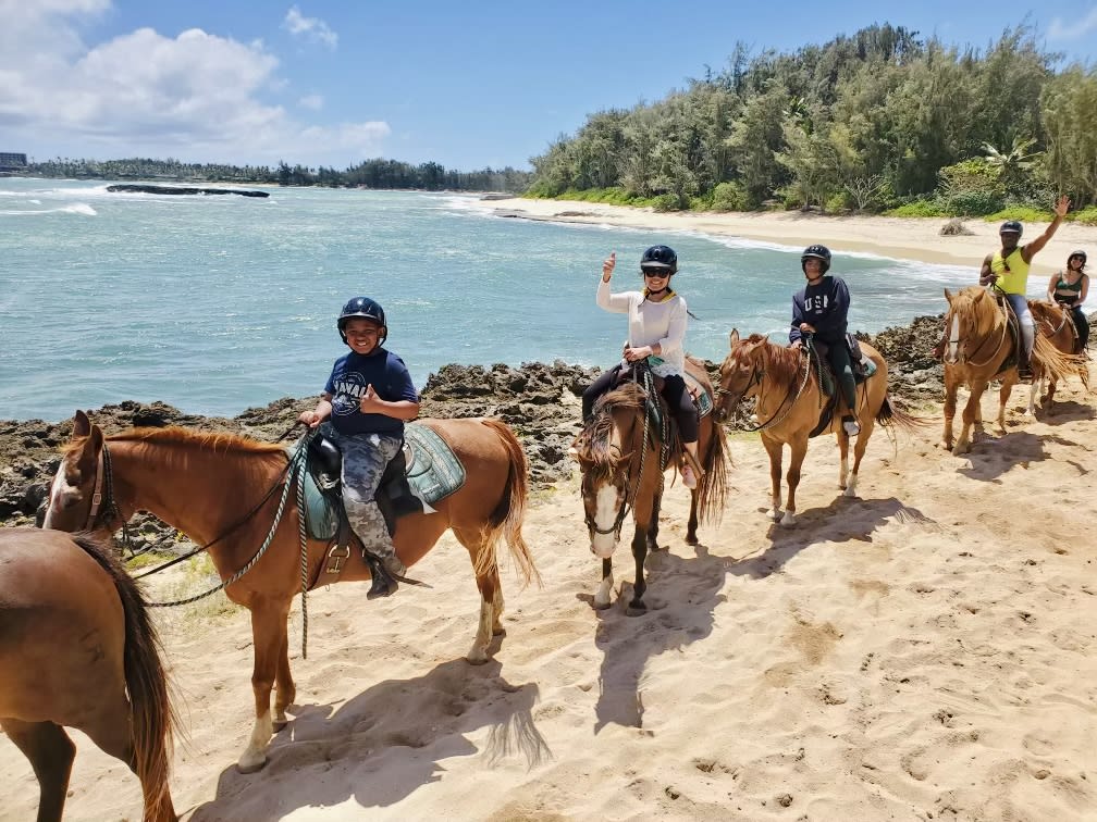 Hawaii Oceanfront Horseback Beach Trail Ride at Turtle Bay Resort